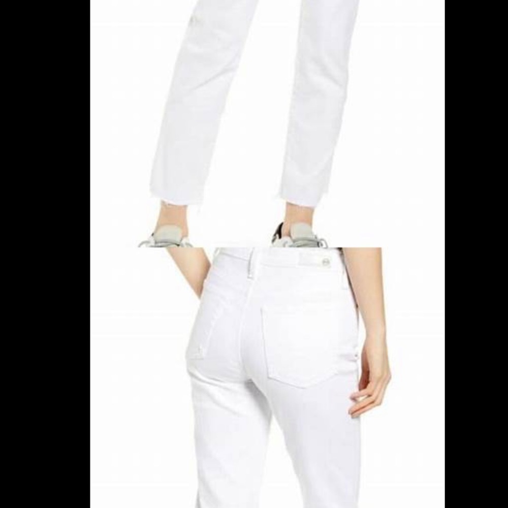 Adriano g high rise Isabelle straight crop jean